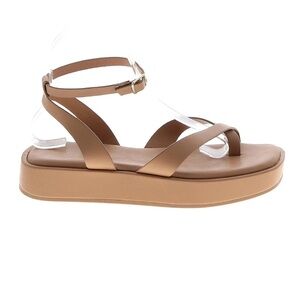 Rachel Zoe Strappy Sandal, Tan, 9M, Medium Width